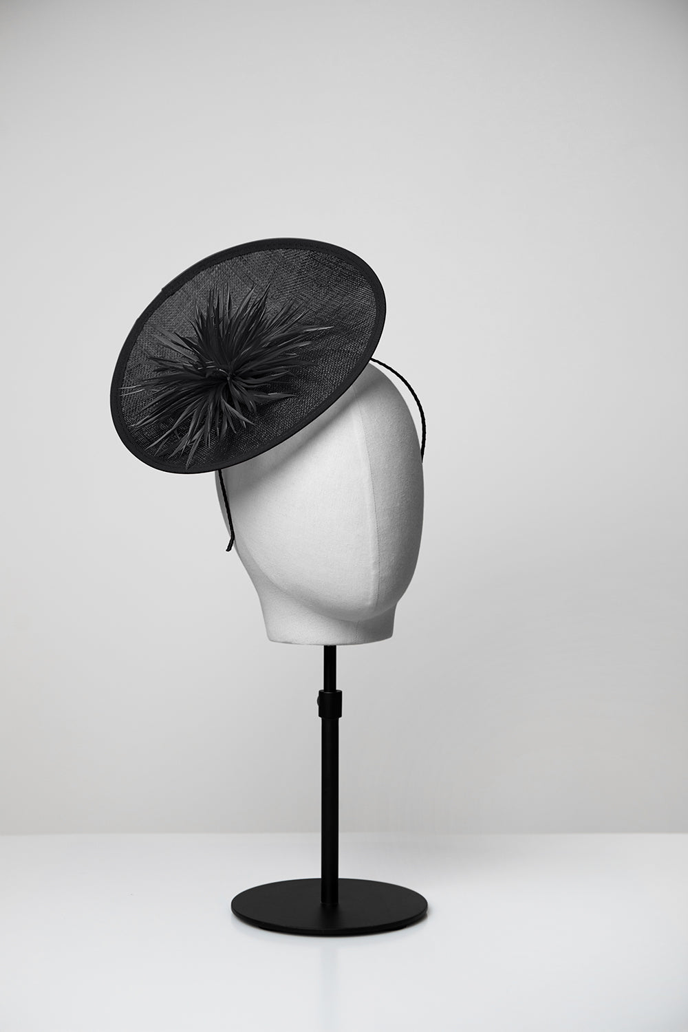 black fascinator 