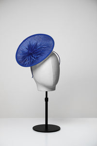 blue fascinator 