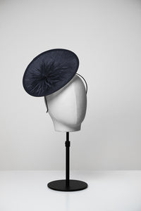 navy blue fascinator 