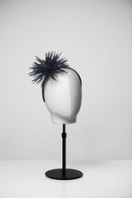 Load image into Gallery viewer, navy blue fascinator 